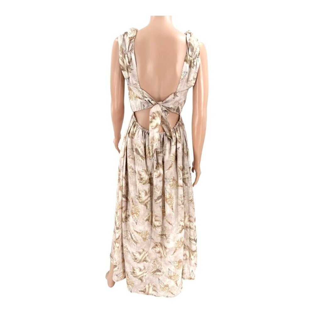 Beatriz Camacho Dress Maxi Open Back Seashell US6 - Picture 5 of 9